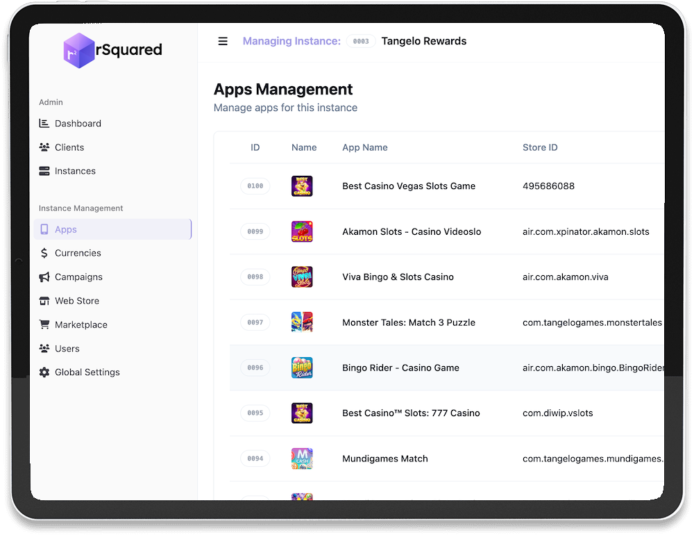Step 2: Load apps and configure rewards